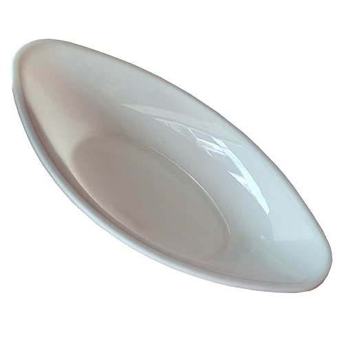 DECORNT Oval Shape Serving Bowl, White Color, Food-Grade Material, 8.2 Inches X 4.7 Inches (Pack of 1)