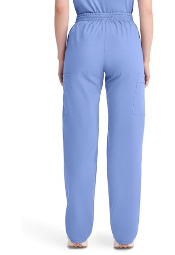 Image of Dickies EDS Signature Scrubs for Women, Elastic Waist Pull-On Cargo Pants for Women in Soft Brushed Poplin - 86106