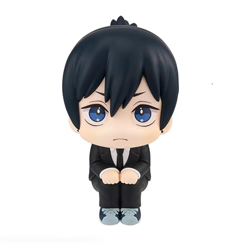 Skynomad Anime Chainsaw Man Q Version Figurines – Denji, Chainsaw Denji, Power, Aki Hayakawa, Makima & Reze 11cm Cute Lookup Collectible Statues for Anime Manga Fans (Aki Hayakawa)