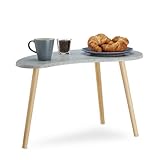 Schmal: Der kleine Beistelltisch passt mit seinen Maßen HxBxT: ca. 40 x 70 x 40 cm in jede Ecke - Durch die niedrige Höhe ist er auch als Betttisch geeignet