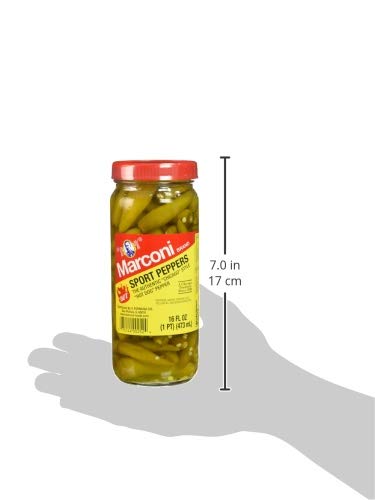 Marconi - The Authentic Chicago Style Hot Sport Peppers, 16 Fl Oz(Pack of 3) - Thumbnail 3