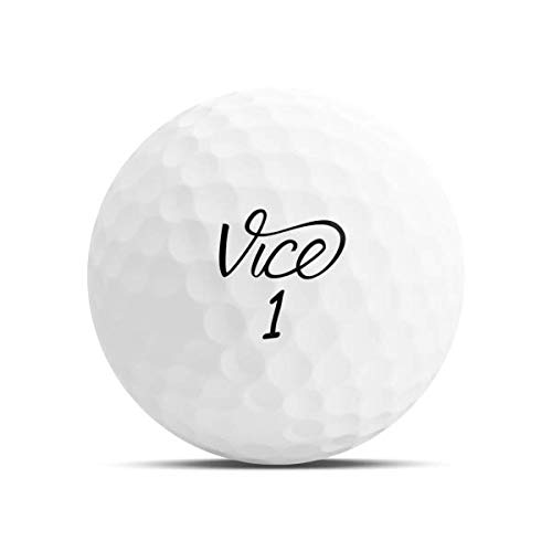 Vice Golf Pro Soft Golf Balls, White (One Dozen) #TOP1