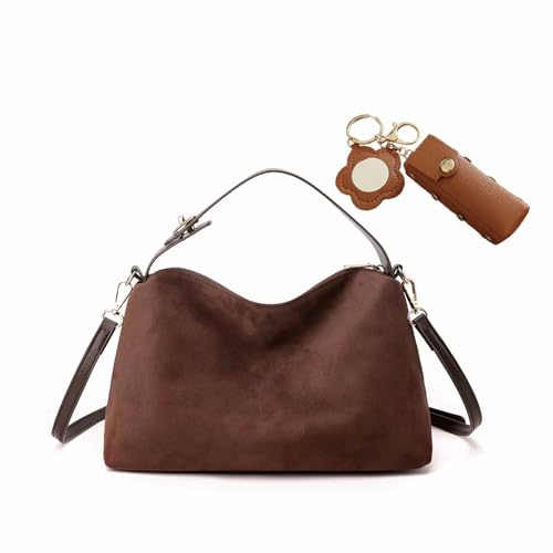Stylish Faux Suede Large Tote