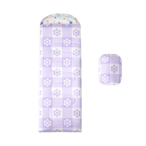 Bolsa de dormir Feelyou para camping para niños, adolescentes y adultos, 3 estaciones, resistente al agua y viento, tamaño rectangular miniatura 1
