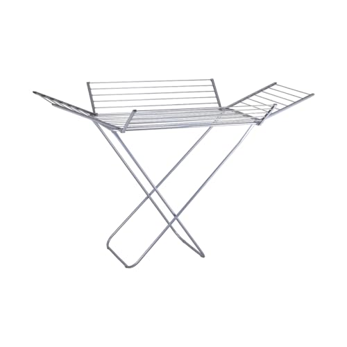 Royalford Aluminium 4 Wings Clothes Drying Stand RF13198 Foldable Indoor Outdoor Large Volume Dryer Rack 29m rust-resistant corrosion proof Extra Side Wings