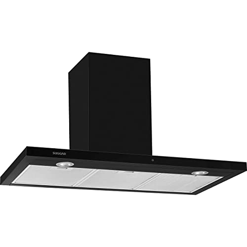 SUGGAR COIFA DE PAREDE GRANADA PRETA SLIM TOUCH 90CM 110V PRETO T...