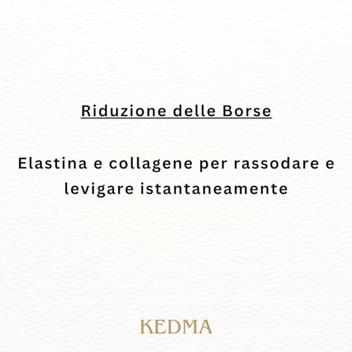 Kedma - Crema Miracolosa Contorno Occhi con Elastina, Collagene e Acido Ialuronico - Anti-Borse e Anti-Rughe - 25g - 2