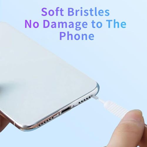 Phone Speaker Cleaning Kit - 13PCS Phone Port Cleaner, Cell Phone Port Cleaning Brush, Cell Phone Port Cleaning Brush, Charging Port Cleaner,Anti-Slip Charging Port Cleaning Kit, Phone Charger Port Cl