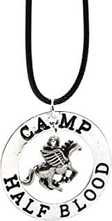 best presents Silver Plated The Last Olympian Camp Pegasus Zeus Engraved Half Blood Percy Jackson Pendant Necklace