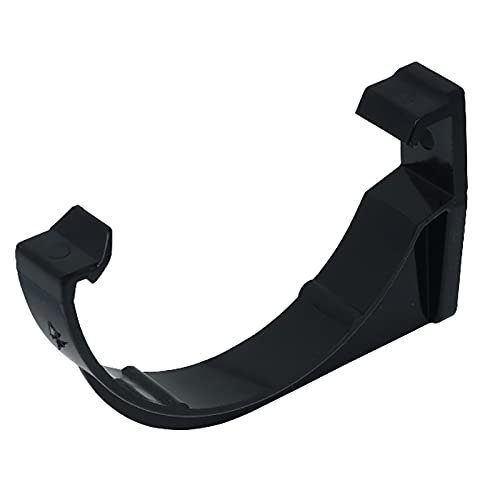FLOPLAST 112mm Half Round Fascia Gutter Bracket - Black