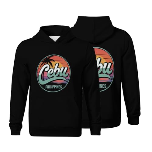 Kids Cebu City Philippines Boys Girls Lightweight Kangaroo Pocket Fleece Hoodies