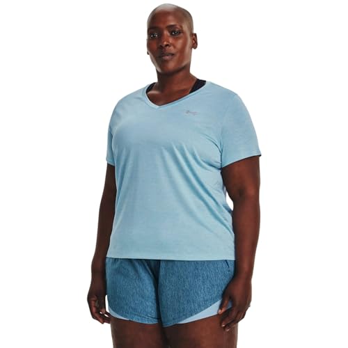 Image of Under Armour Plus Size Tech Solid Short Sleeve V-Neck