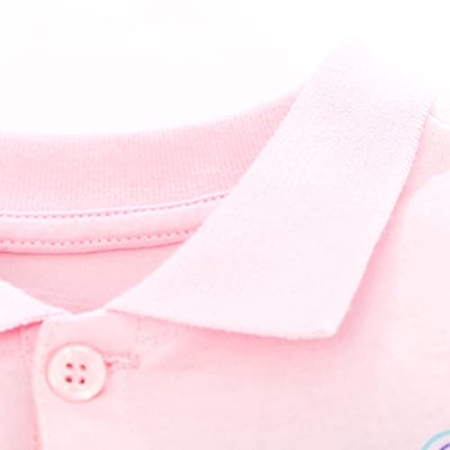 Baby Girls and Toddler Short Sleeve Knit Pol𝐨 Dress Girls' Toddler Short Sleeve Active Pol𝐨 Ruffle4