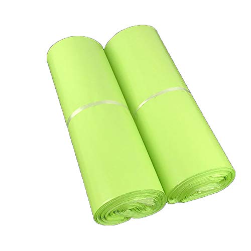 Buste Spedizione 50pcs Green Courier Bag Express Busta Busta di stoccaggio Borse Mail Bag Spedizione Mailing Sacchetti autoadesivi Guarnizione in plastica Packaging Sacchetto Buste Spedizione Plastica