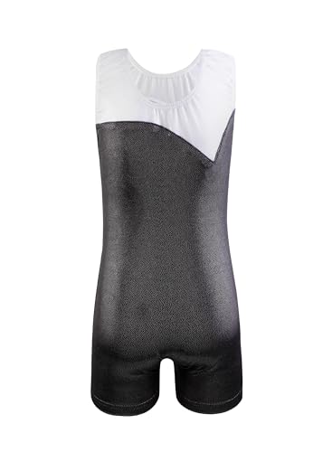 Image of HOZIY Leotards for Girls Gymnastics Kids Children Biketard Snowflake Ribbon Blue Purple Hot Pink Sparkle