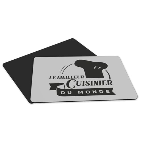 Set de table en caoutchouc gris pour repas de famille et table du chef