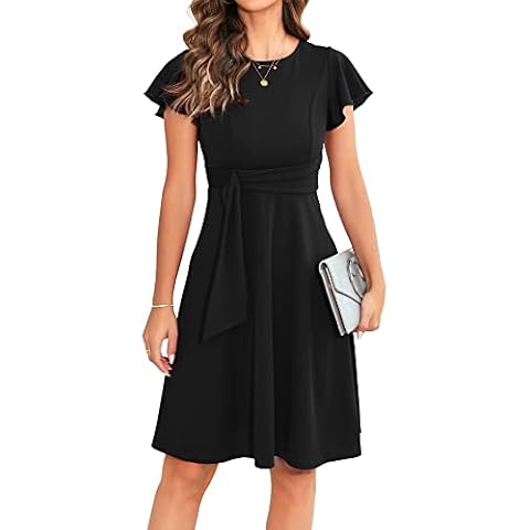 OWIN Ruffle Sleeve Cocktail Dress Cover