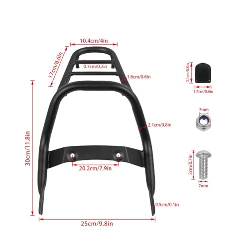 Porte-bagage pour Monkey 125 résout le manque de rangement avec support queue