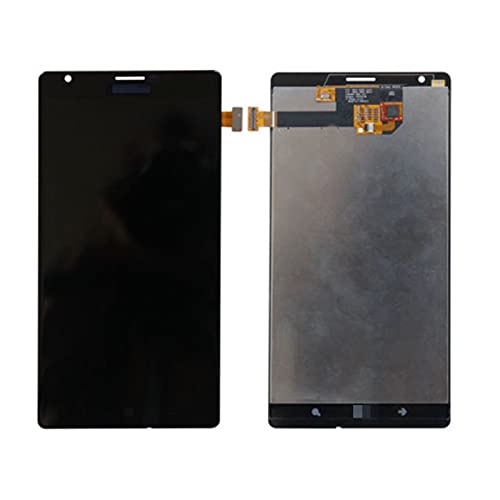 CrUzex LCD Screen Compatible with Nokia Lumia 1520 LCD Display with Touch Screen Digitizer Assembly with Frame (Color : Without Frame Black)