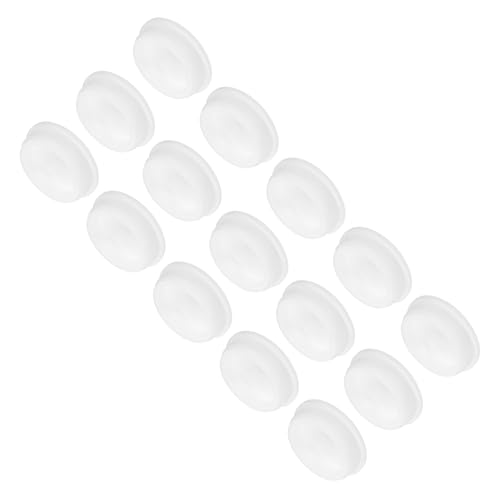 Image of MECCANIXITY 15pcs T-Shaped Silicone Plugs 51.3mm 2 Inch Dia Snap in Plug Hole Seal Cover Round Rubber Stopper for Kitchen Rubber Bulkheads Waterproof Sealing Plugs White