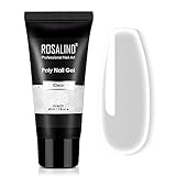 ROSALIND 60ml Clear Poly Nail Gel, Poly Extension Gel Nail Art Acrylic Extension, Clear Poly Nail Gel Tube Extension Spring Gel Nail Builder for Women as Easter Poly Nail Gift