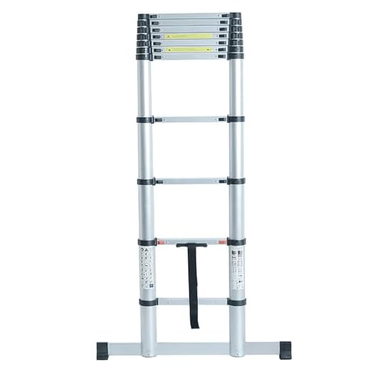 Telescopic Ladder 3.2m Soft Close 10 Steps Max Height