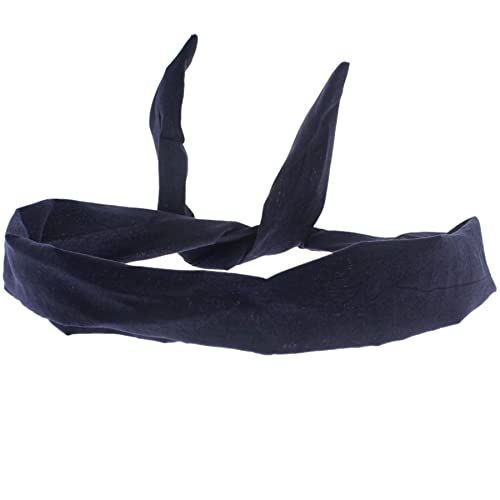 Topkids Accessories Wire Headbands for Girls & Women - Fashion Women's Hair Bands (Navy Blue)