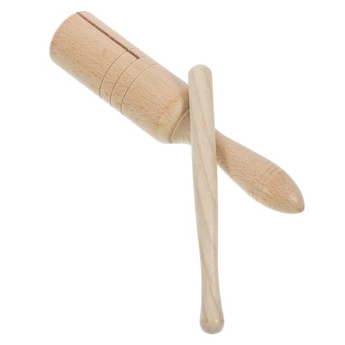 Sosoport 1 Set Percussion Instrument for Wooden Guiro Rod with Sound Enhances Coordination and Motor Skills for Musical Playtime Activities