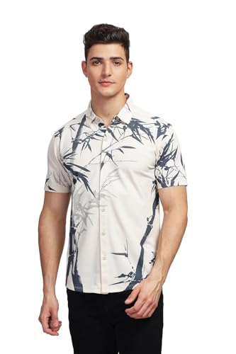 Image of BULLMER Trendy Regular Fit Printed Causal Shirt for Men