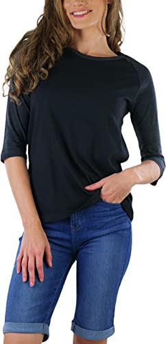 Image of ToBeInStyle Women's Classic Two Color Cotton Baseball T-Shirts