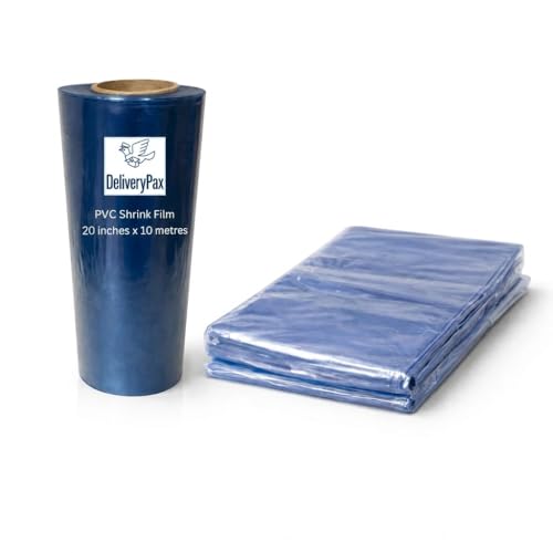 Image of Delivery Pax 20 Inch x 10m PVC Heat Shrink Wrap for Packing | Heat Shrink Wrap for Packing | Shrink Wrap for Packing | Shrink Wrap | Heat Shrink | PVC Shrink | Shrink for Heat Gun