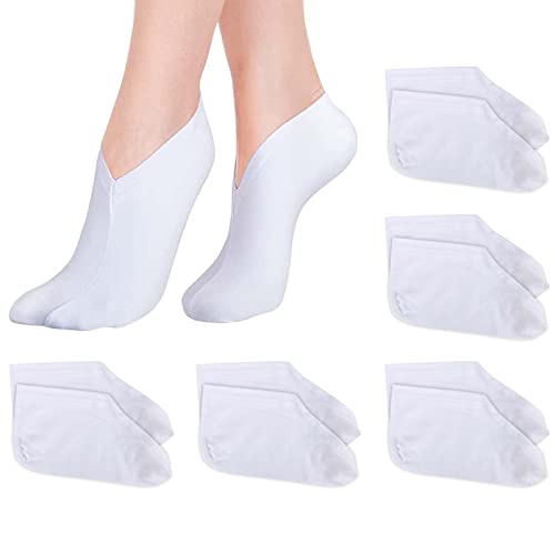 5 Paar Fuß Spa Socken Feuchtigkeitsspendende Socken, Baumwolle Feuchtigkeit verbessernde Socken, Kosmetische Lotion Feuchtigkeits Socken, für Trockene Füße Harte rissige Fersen