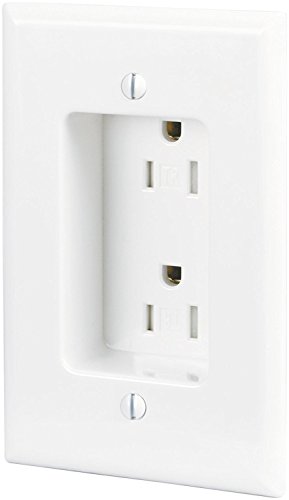 Eaton TR780W 15-Amp 3-Wire 125-Volt Tamper Resistant Recessed Duplex Receptacle 2-Pole, White