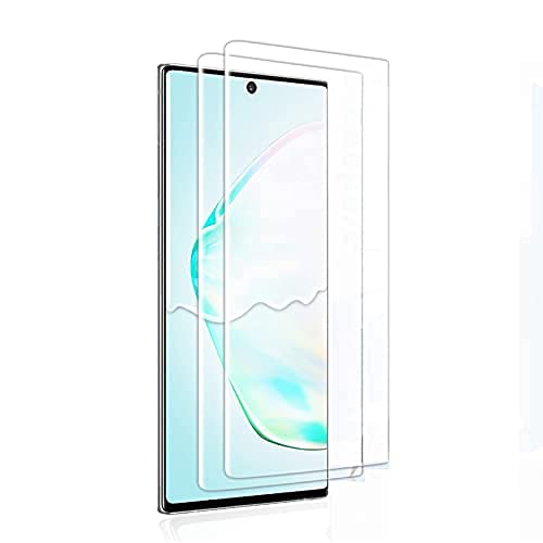 Luminira [2 Pack] Screen Protector Compatible Samsung Galaxy Note 10 Screen Protector - Premium Surface Hardness Crystal Clear [Full Screen Coverage] Tempered Glass Screen Protector Guard Cover