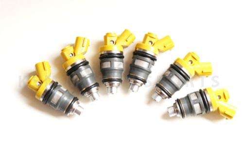 6 X DENSO 650cc Fuel INJECTORS for Toyota Supra JZA80 2JZGTE 2JZ Side Feed 100187091