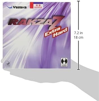 Yasaka Rakza Z Extra Hard Table Tennis Rubber, Ping Pong Rubber - Max Red
