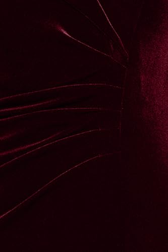 Image of Xscape Women's Long Velvet Off-The-Shoulder Sweetheart Neckline Dress with Leg Slit and Center Back Zipper