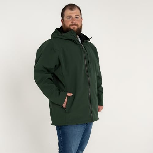 Men's Big 2XL-7XL Cyclone Stretch Soft Shell Hooded Jacket Coat3