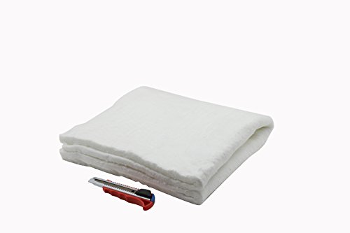 HMFC 1/2" 24" 24" Ceramic Fiber Insulation Blanket 2400F for QuadraFire Wood Stoves