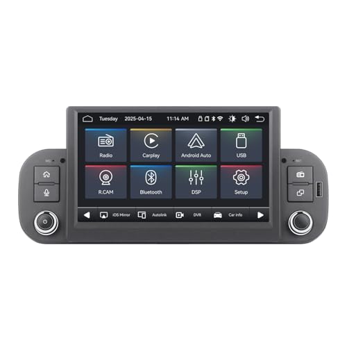 Linux Autoradio Blitzstart für FIAT Panda 2013-2020 | Plug & Play | Wireless CarPlay/Android Auto/Bluetooth/FM/AM/RDS/USB | DSP 100W |