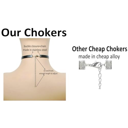 3 PCS CUM+YES DADDY+DADDY'S Chokers Necklaces,Sexy Play Fun Game Collar For Women,Cute Brat Dad Choker Collar For Lover Honey Princess,Faux Sheepskin PU Leather Naughty Cosplay Accessories Jewelry3