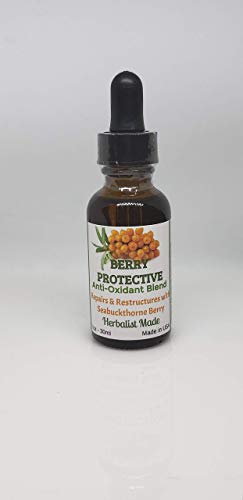 Berry Protect Active Botanical Serum | Anti - Oxidant Face Oil | VEGAN | Solar Defense Serum | Herbalist Made with Herbal Extracts & Effective Essential Oils