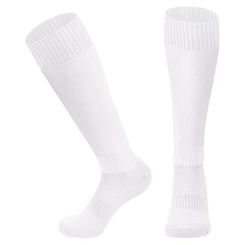 Cooraby 2 Pairs Kids Football Socks Children Sports Football Socks Breathable Sports Training Accessories Socks Cover