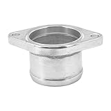 【Aluminiummaterial】 Der Adapter besteht aus hochwertigem Aluminiummaterial, das hochtemperaturbeständig, rostfrei und von hoher Härte ist. Die Flanschoberfläche ist glatt und glänzend, die exquisite Verarbeitung erfüllt Ihre Nutzungsanforderungen und bringt Ihnen zuverlässige Nutzungsergebnisse.