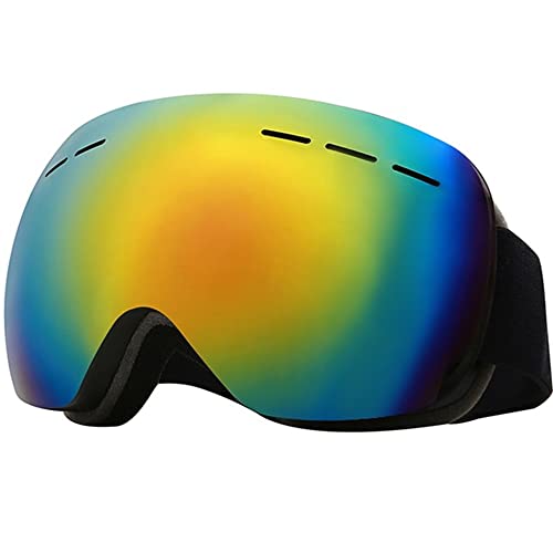 JINPXI Gafas de Esquí,Máscara Gafas Esqui ,Gafas Snowboard Espejo,Antivaho UV400 para Hombre Mujer Adultos 16+