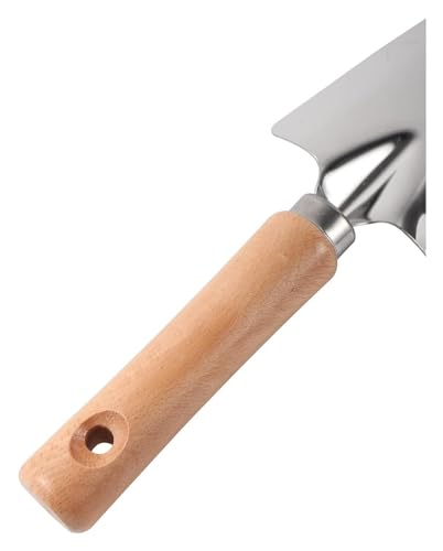 Juego de herramientas para jardinería con pala de acero inoxidable miniatura 4