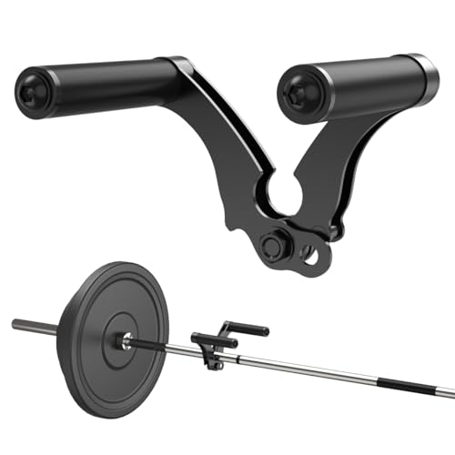 AimiDream Double D Row V Bar Landmine Handle Attachment for Barbell Bar Handle Cable Attachment for Weight Workout with Non-Slip Rubber Handle Fits Olympic Bars Strength Training Bars Black