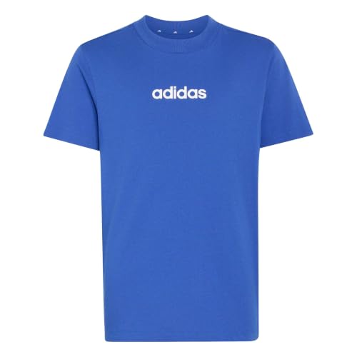 T-shirt Adidas coton bleu roi 7 ans vêtement de sport enfant blanc logo