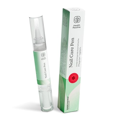 HealthRoutine Nail Care Pen — Lápiz para el Cuidado de las Uñas EL ORIGINAL de Austria con Aceite de Árbol de Té, Aceite Cutículas Uñas, Endurecedor Uñas, Fortalecedor de Uñas para Uso Externo, 4ml