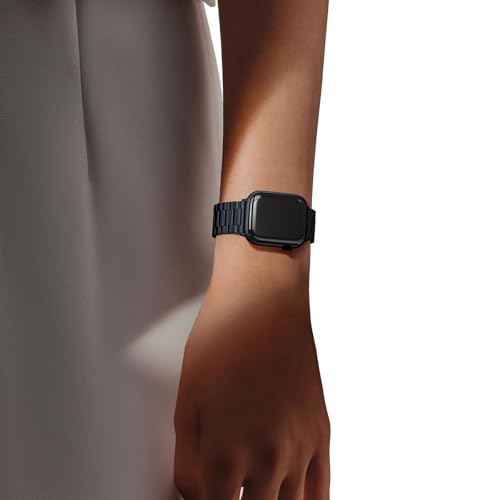 Image of EPULY Metal Band Compatible with Apple Watch Bands for Men 49mm 46mm 45mm 44mm 42mm 41mm 40mm 38mm, Business Stainless Steel Strap for iWatch Bands Series 11 10 9 8 7 6 5 4 3 2 1, SE3 2 1, Ultra3 2 1